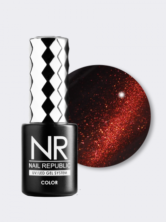 NAIL REPUBLIC   Гель-лак кошачий глаз   10мл   3D CAT   #004